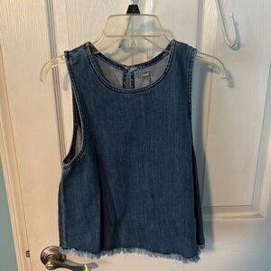 Denim Sleeveless Top